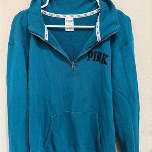 Victoria’s secret PINK teal quarter zip
